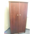 Cherry 6' Enclosed 4 Shelf Cabinet